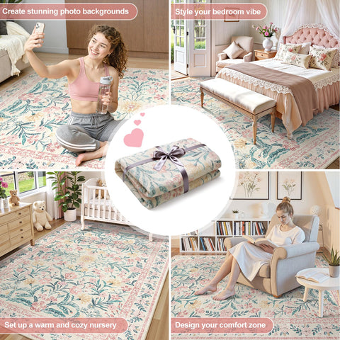 Wonnitar easy-care rug resists hair and stains.