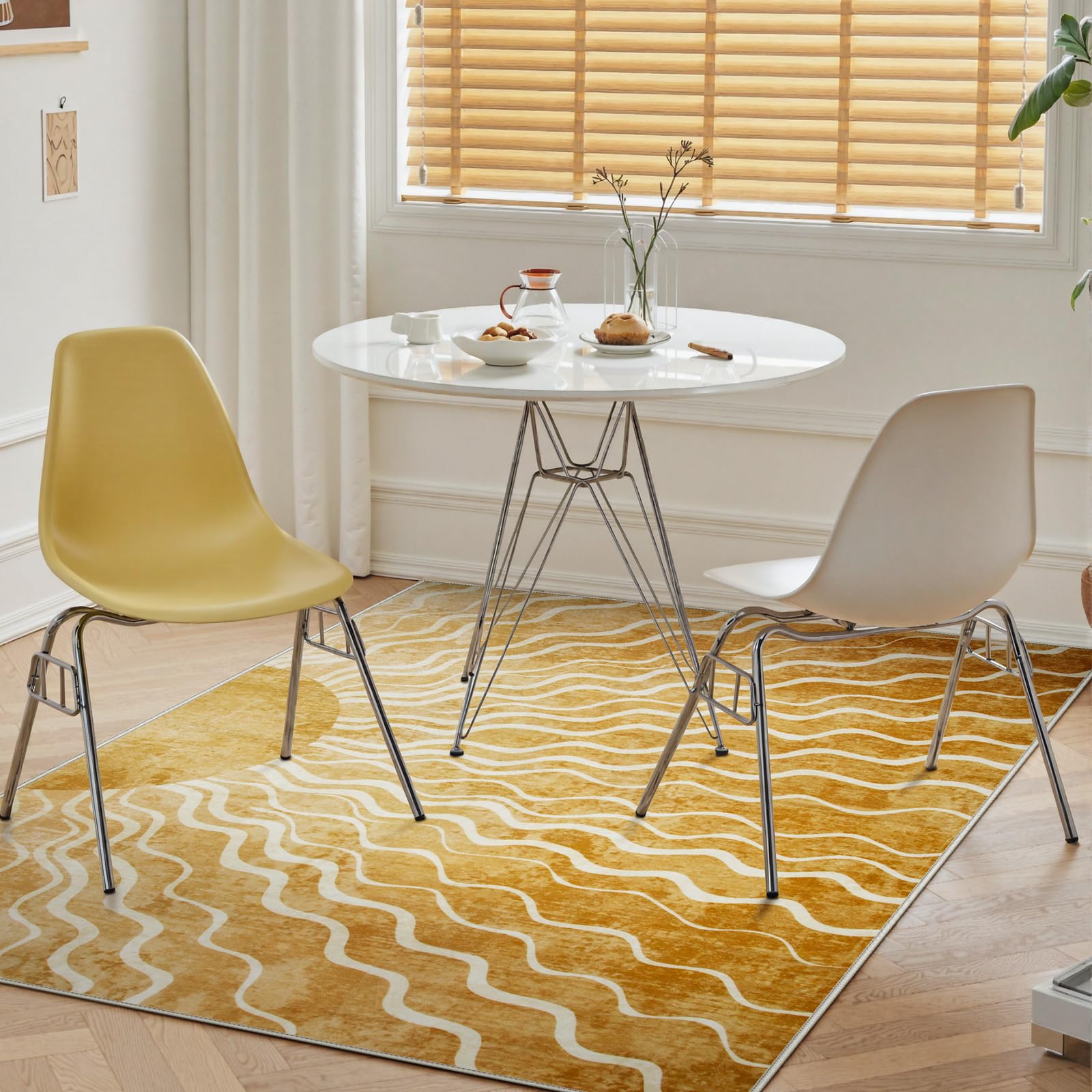 Wonnitar living room rug adding warmth and texture to daily life