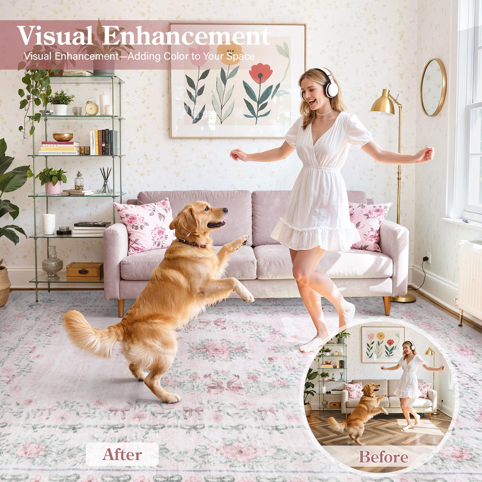 Wonnitar non-slip back design helps prevent slips during family activities