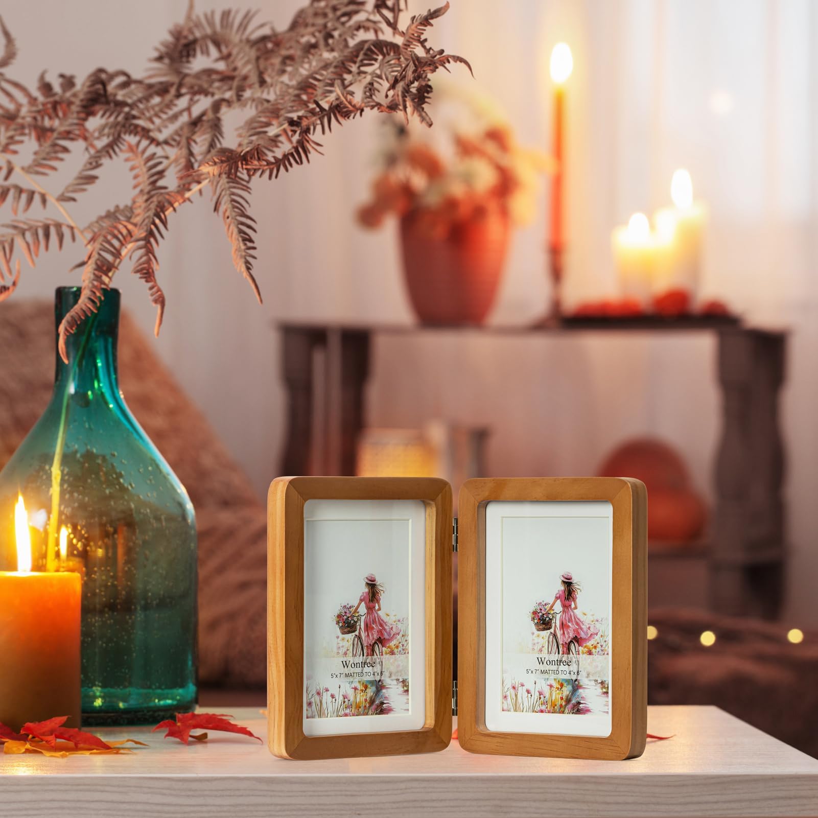 Wontree frame with real glass for crystal-clear photo viewing