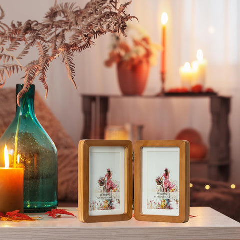 Wontree frame with real glass for crystal-clear photo viewing