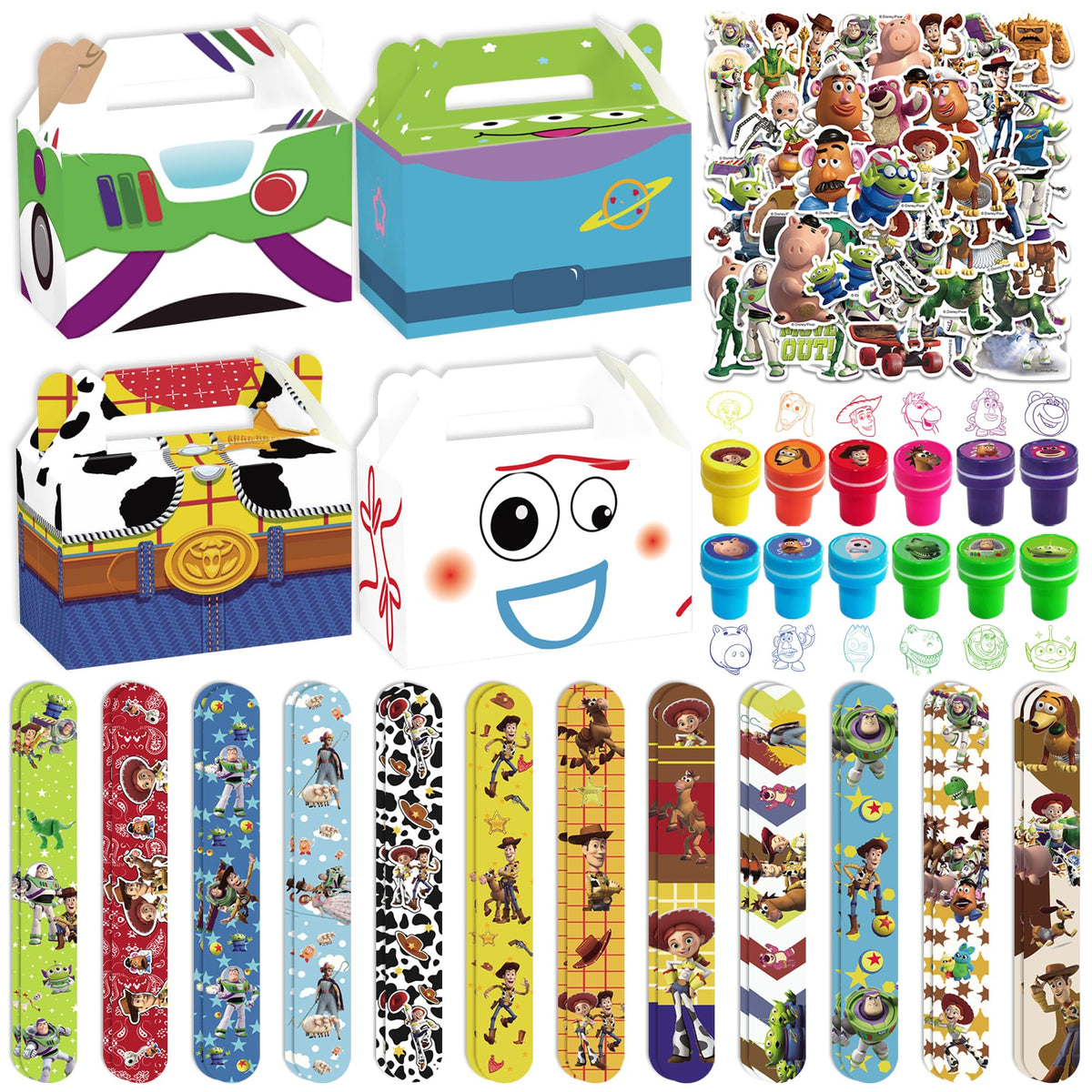 WOOACME cartoon bracelets in mixed designs, ideal as party favors and keepsakes.