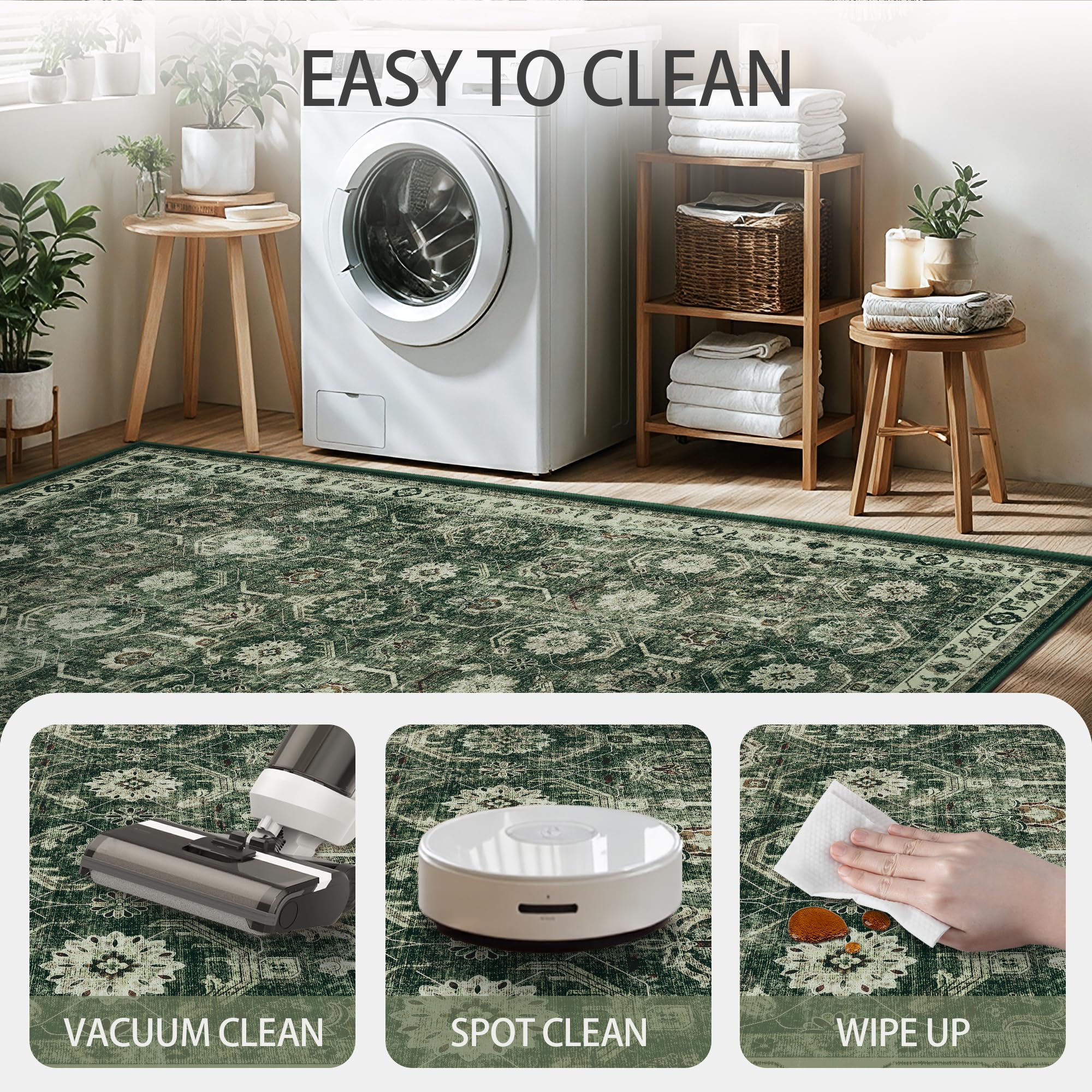 Woodbruy foldable rug for easy storage during moves.