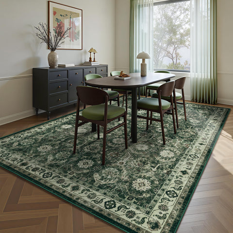Woodbruy non-slip TPE backing keeps rug in place.