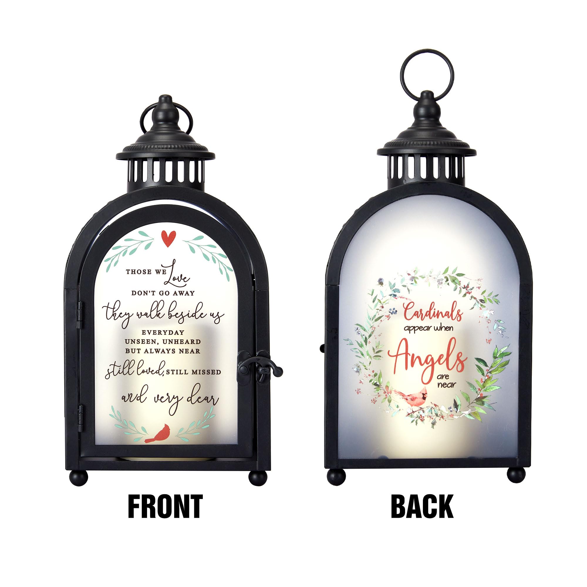 Woodexpe Sympathy Memorial Lantern hanging option for wall display.