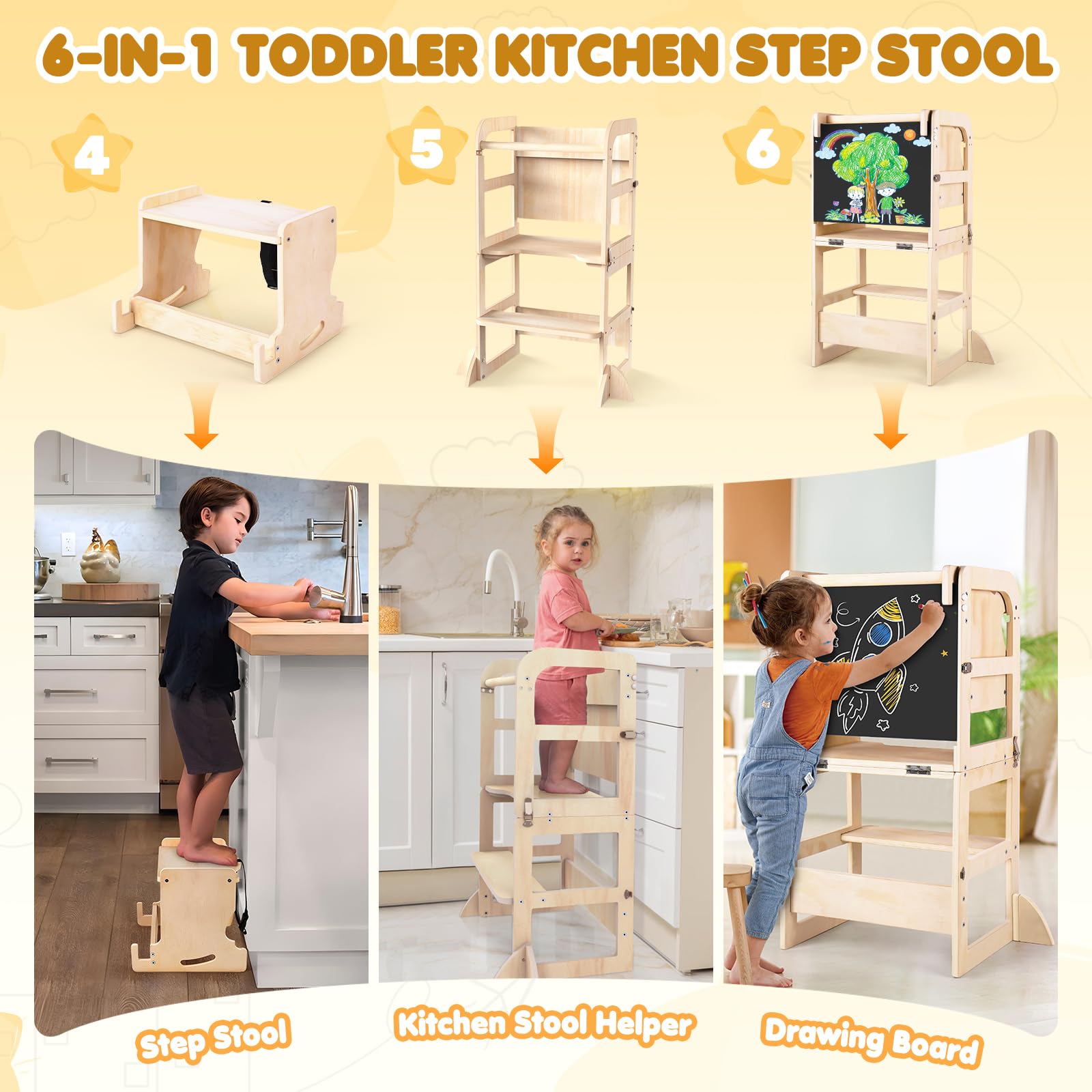 Woodure durable wood and MDF finish ensures long-lasting kid-friendly craftsmanship