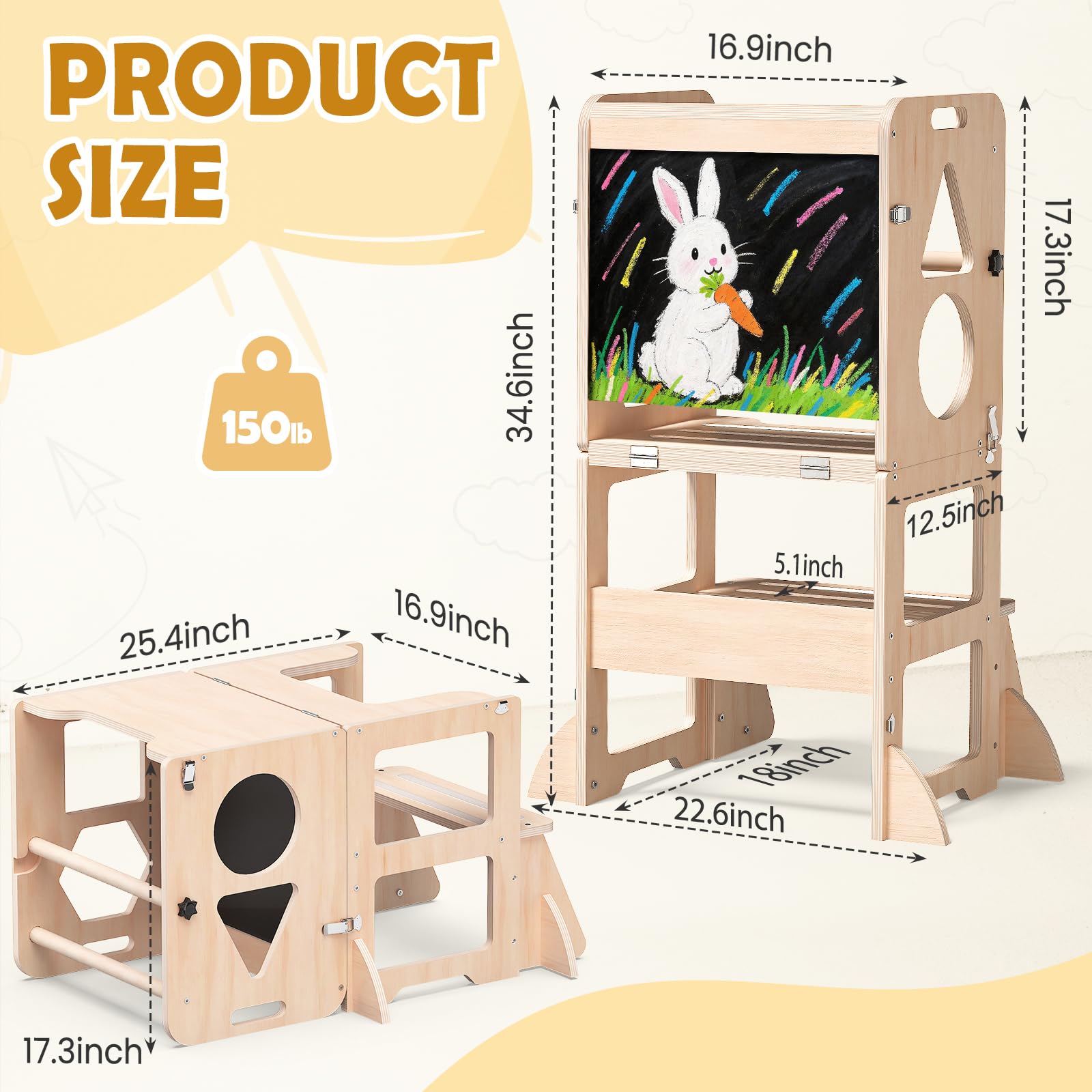 Woodure easy 20-minute assembly for quick, hassle-free setup.