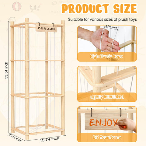 Woodure easy tool-free assembly enables quick setup for busy families.