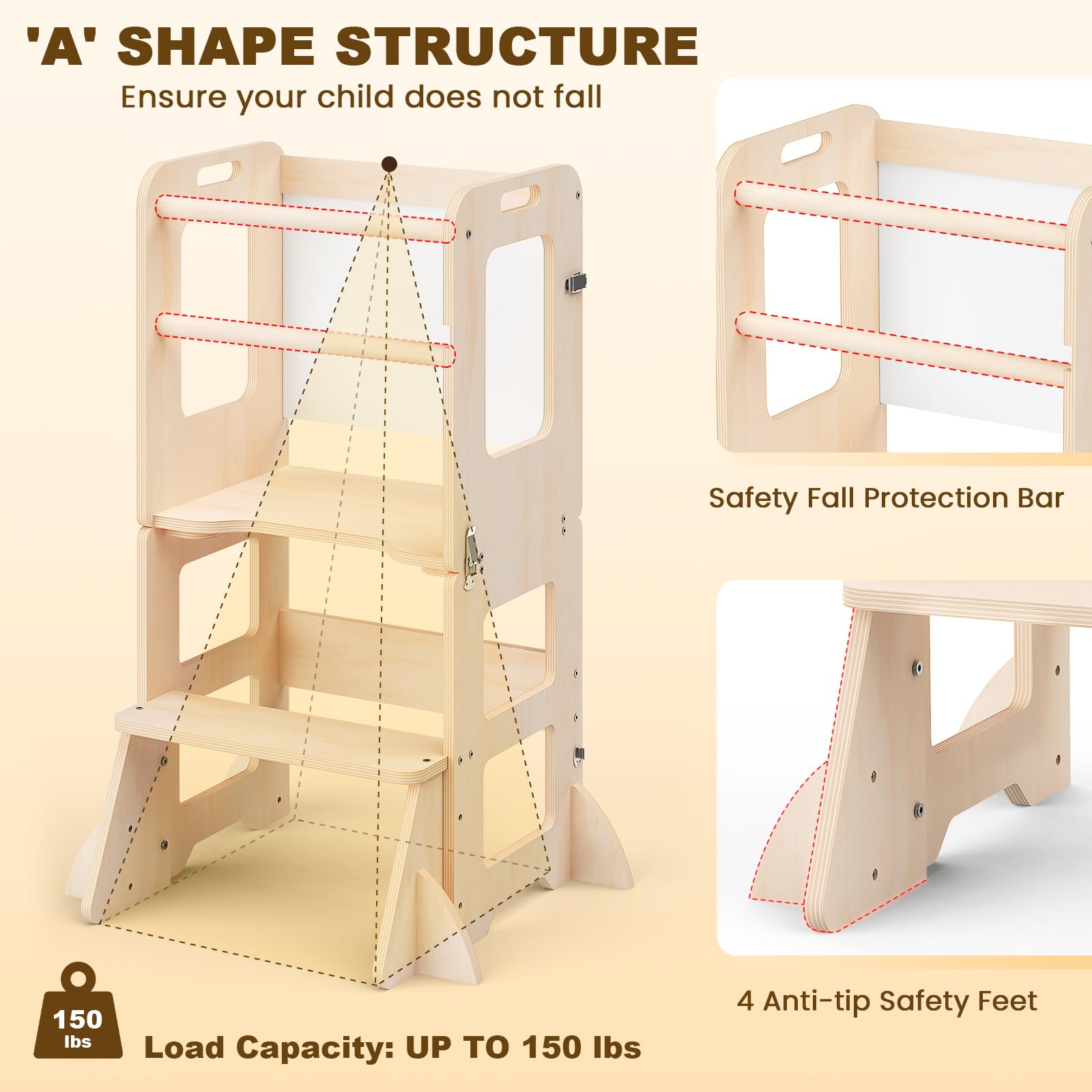 Woodure toddler table and chair transform for evolving learning adventures.