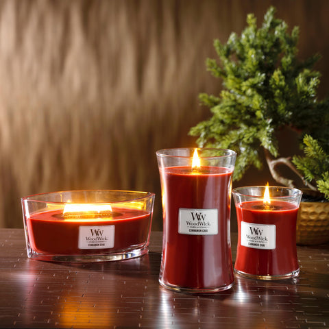 WoodWick Cinnamon Chai scent diffusion across spaces