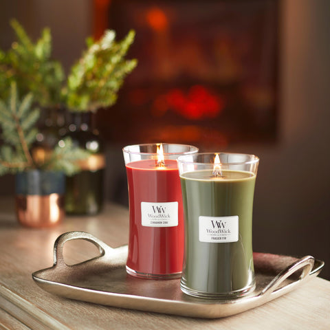 WoodWick Cinnamon Chai wax surface displaying soy-paraffin blend