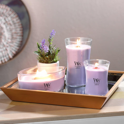 WoodWick long-lasting aroma up to 100 hours for extended mood-setting.