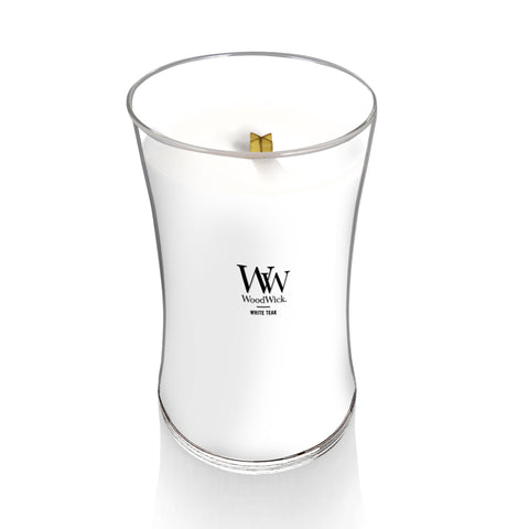 WoodWick Pluswick crackle wick creates cozy atmosphere for evenings at home.