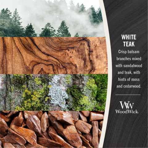 WoodWick premium soy blend wax ensures a clean, steady burn.