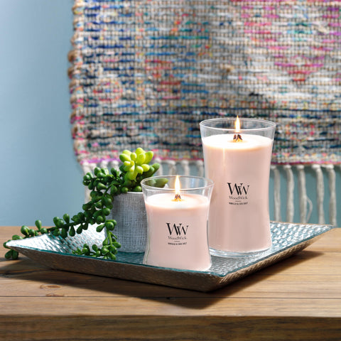 WoodWick Vanilla Sea Salt gift packaging ready for gifting occasions.