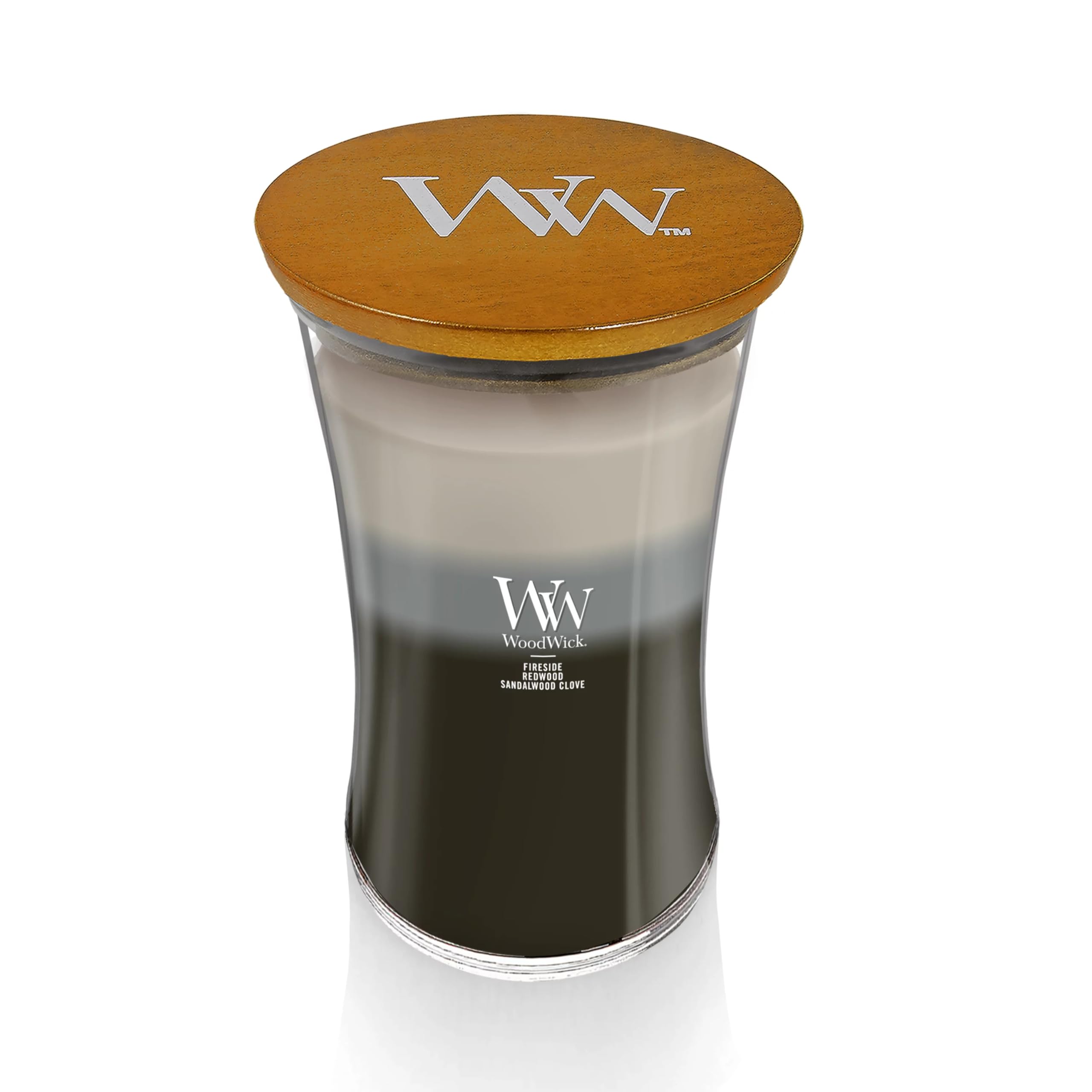 WoodWick Warm Woods Trilogy fireside fragrance layer for cozy ambiance