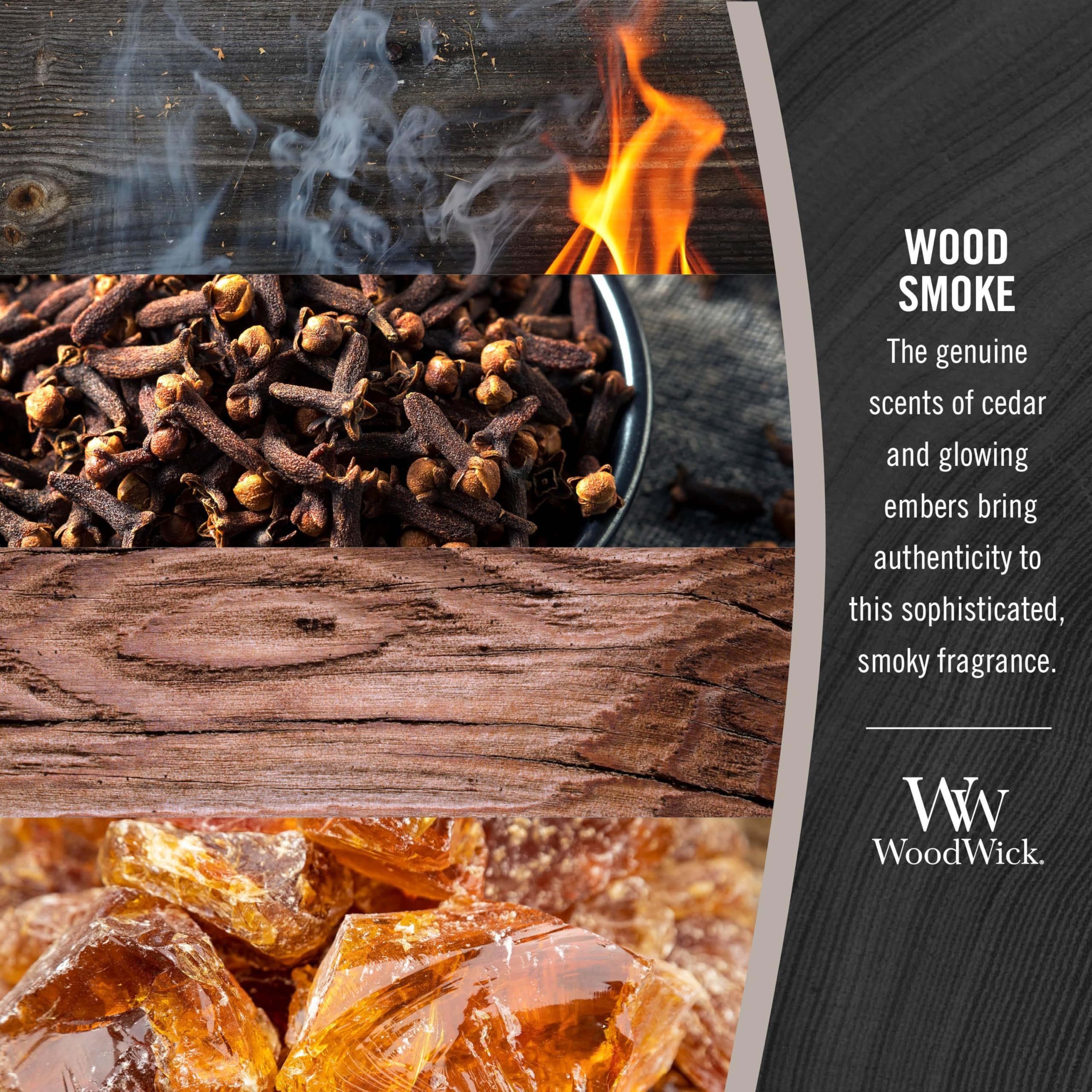 WoodWick Wood Smoke Hourglass Candle packaging ready for gifting