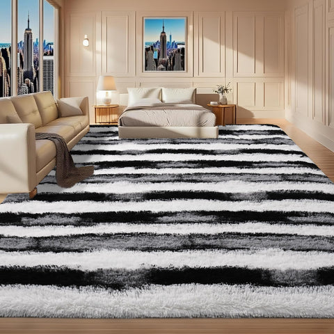 Woottpe living room rug with plush microfibre supports comfortable everyday lounging