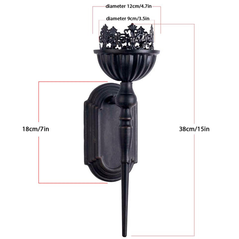 Rustic black finish WOPARTY wall sconce enhances modern interiors