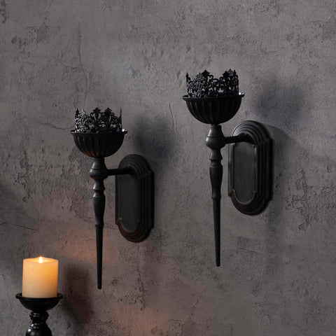 Front-mount wall sconce installation by WOPARTY for a clean look