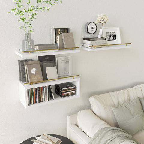 WOPITUES bathroom storage and decor duo enhances organized surfaces.