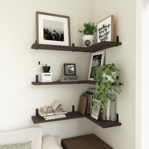 WOPITUES dark brown finish complements rustic and modern interiors.