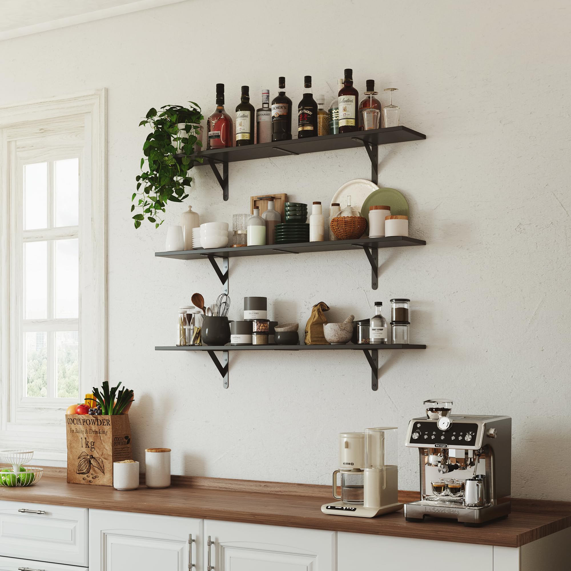 WOPITUES display options let you stagger shelves creatively.
