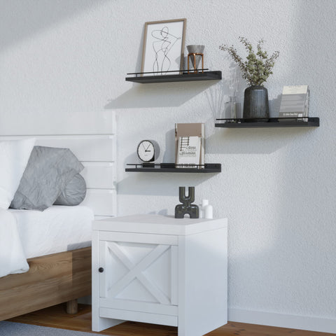 WOPITUES rustic wood shelves blend with modern decor