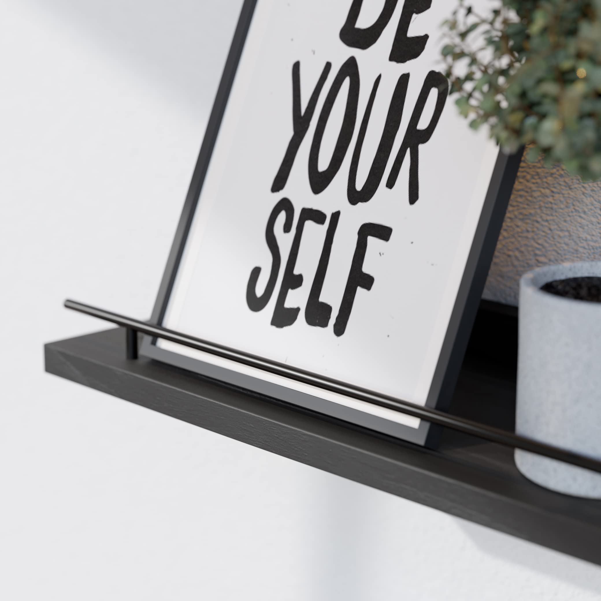 WOPITUES sturdy pine shelves ideal for books and decor