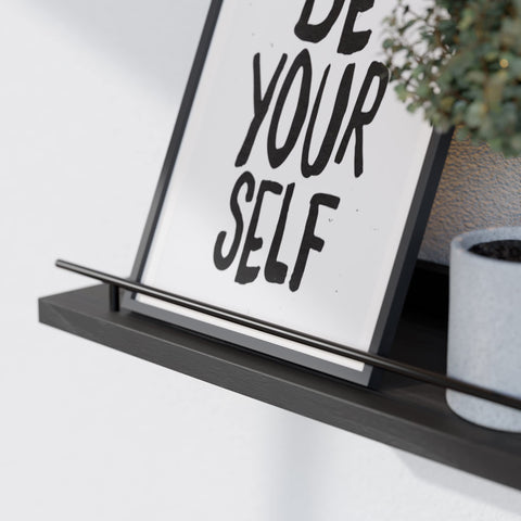 WOPITUES sturdy pine shelves ideal for books and decor