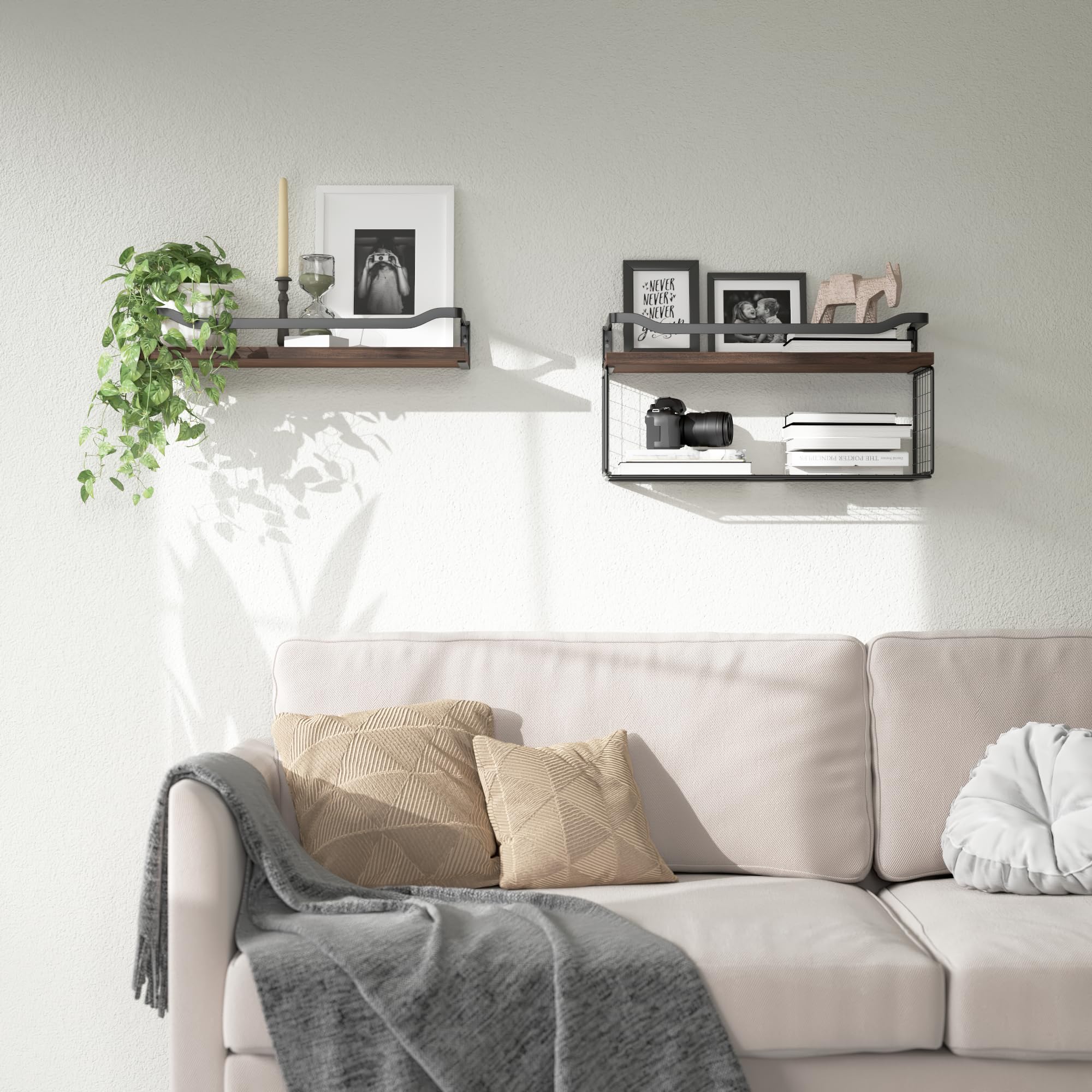 WOPITUES multipurpose wall storage helps organize toiletries and décor