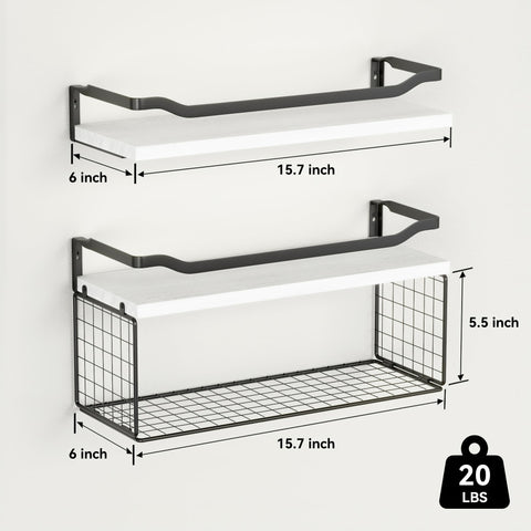 WOPITUES three-sided guardrail keeping items from slipping off shelves