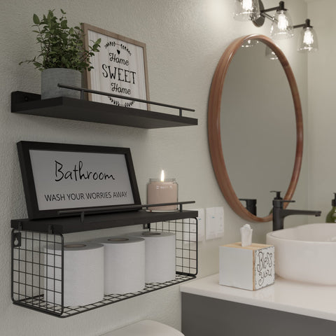 WOPITUES wall-mounted design enables sturdy installation with minimal wall damage