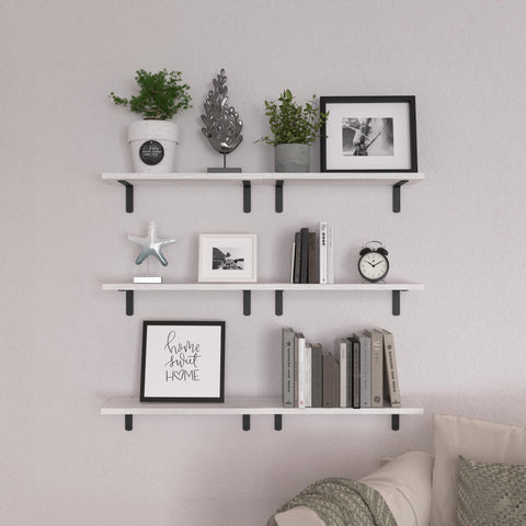 WOPITUES white kitchen storage shelves for spices and essentials
