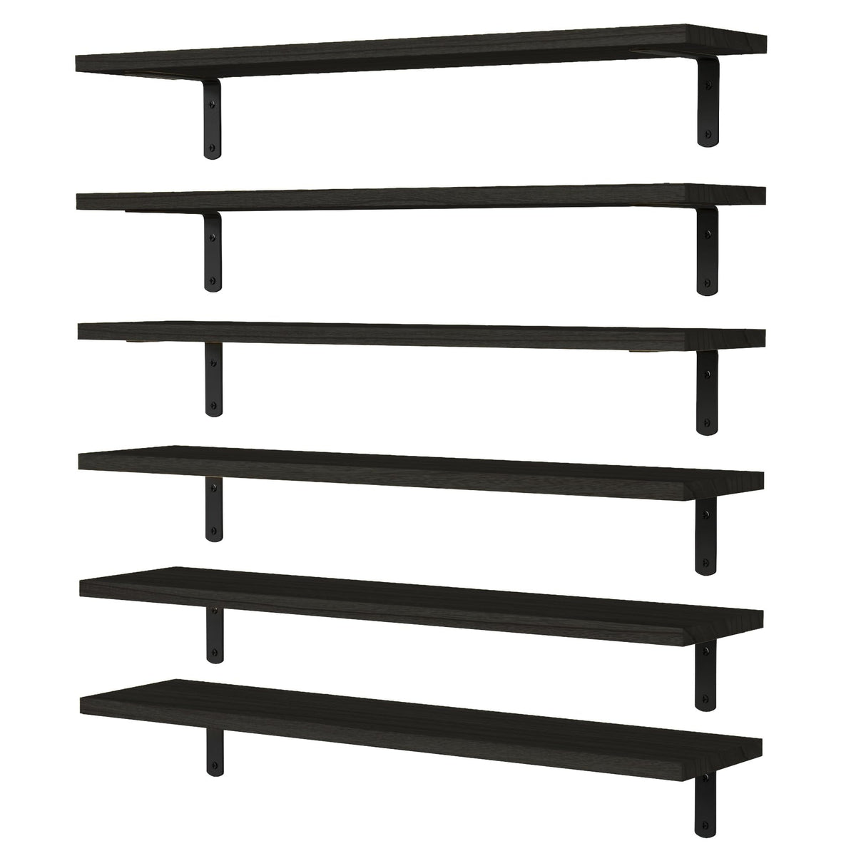 WOPITUES wood floating shelves for living room wall storage and stylish display.