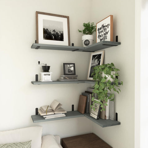 WOPITUES wood floating shelves rustic farmhouse styling for cozy spaces