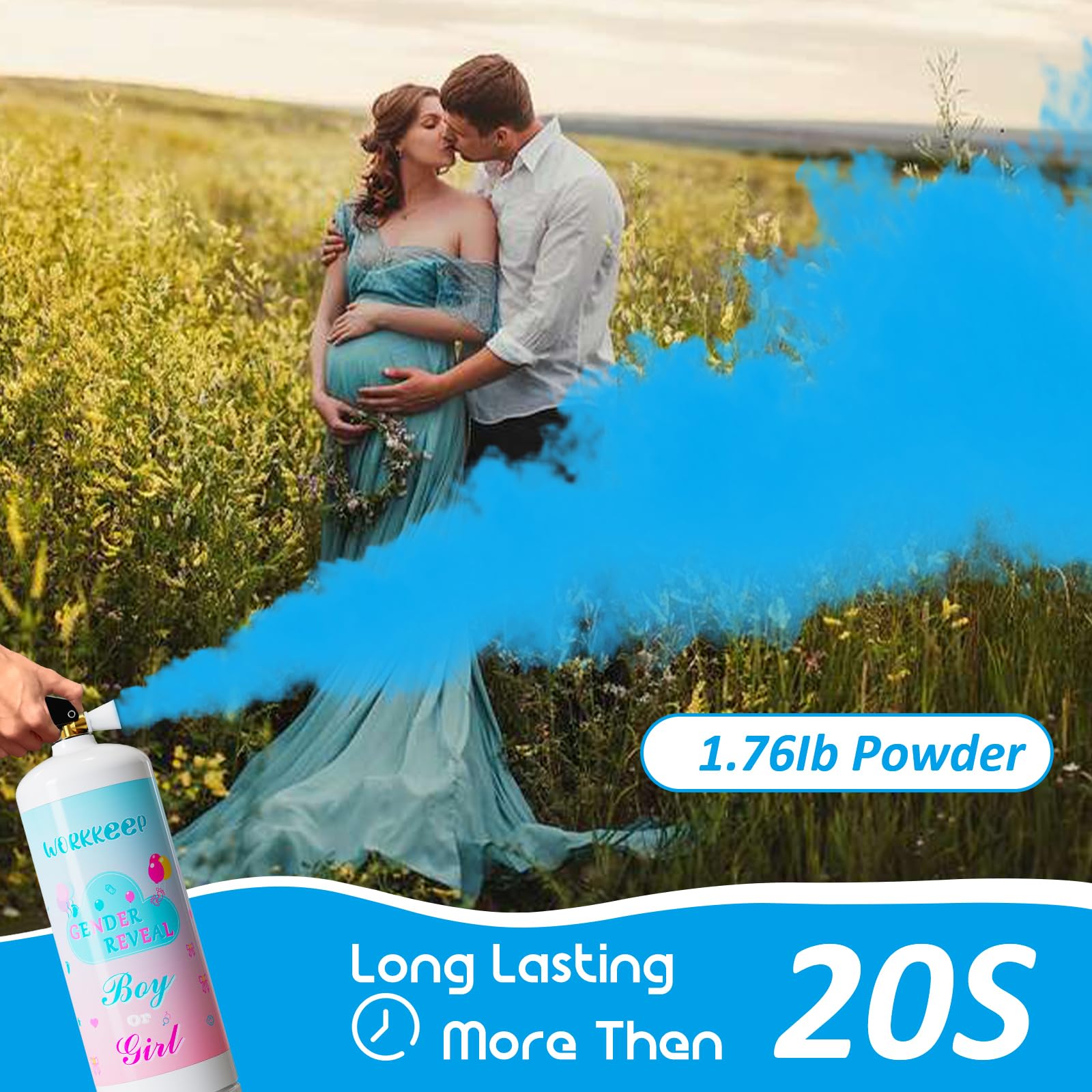 WORKKEEP Cleanup-ready biodegradable powder for easy post‑event cleanup