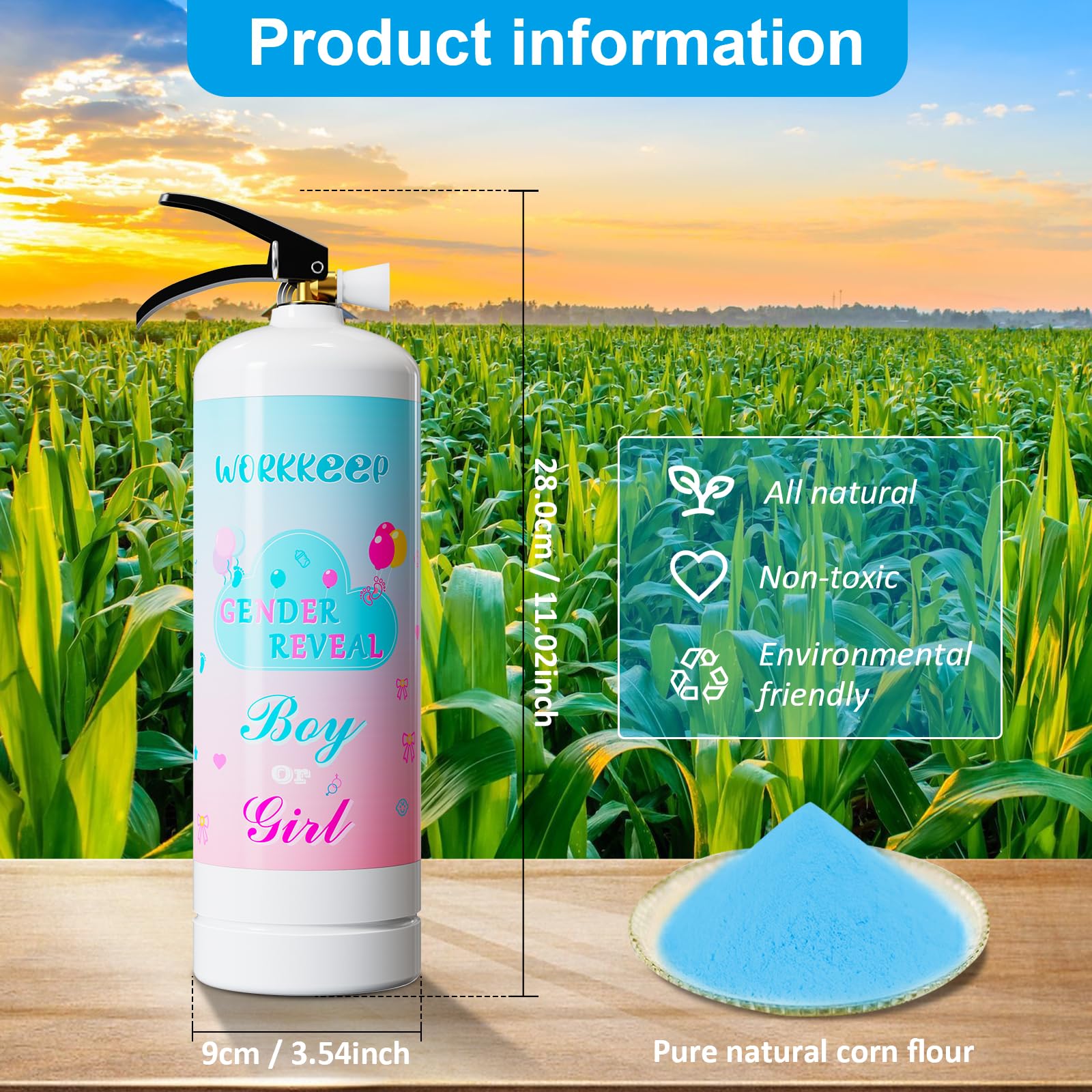WORKKEEP Outdoor party scene with blue reveal showing vibrant color plume