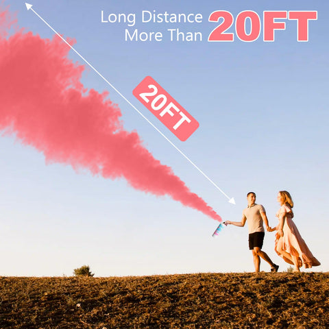 WORKKEEP two-pack gender reveal extinguisher on table for dramatic visual cue