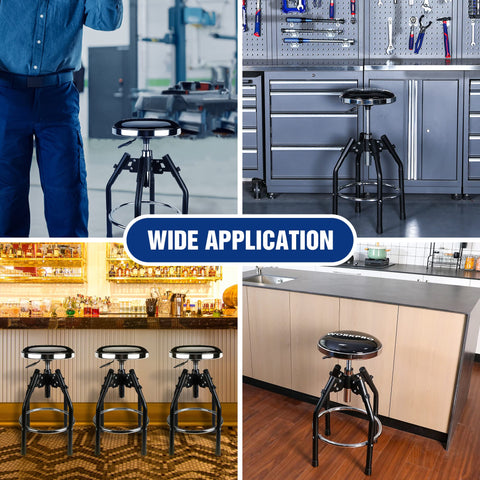 WORKPRO 330-pound capacity supports heavy components and durable seating