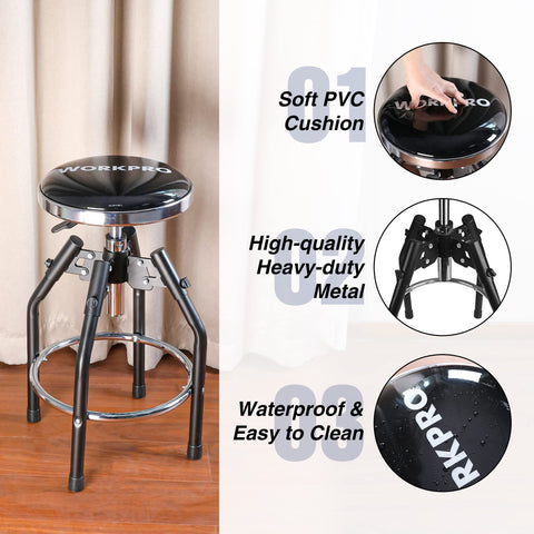 WORKPRO 360-degree rotation enables easy access to tools from every angle