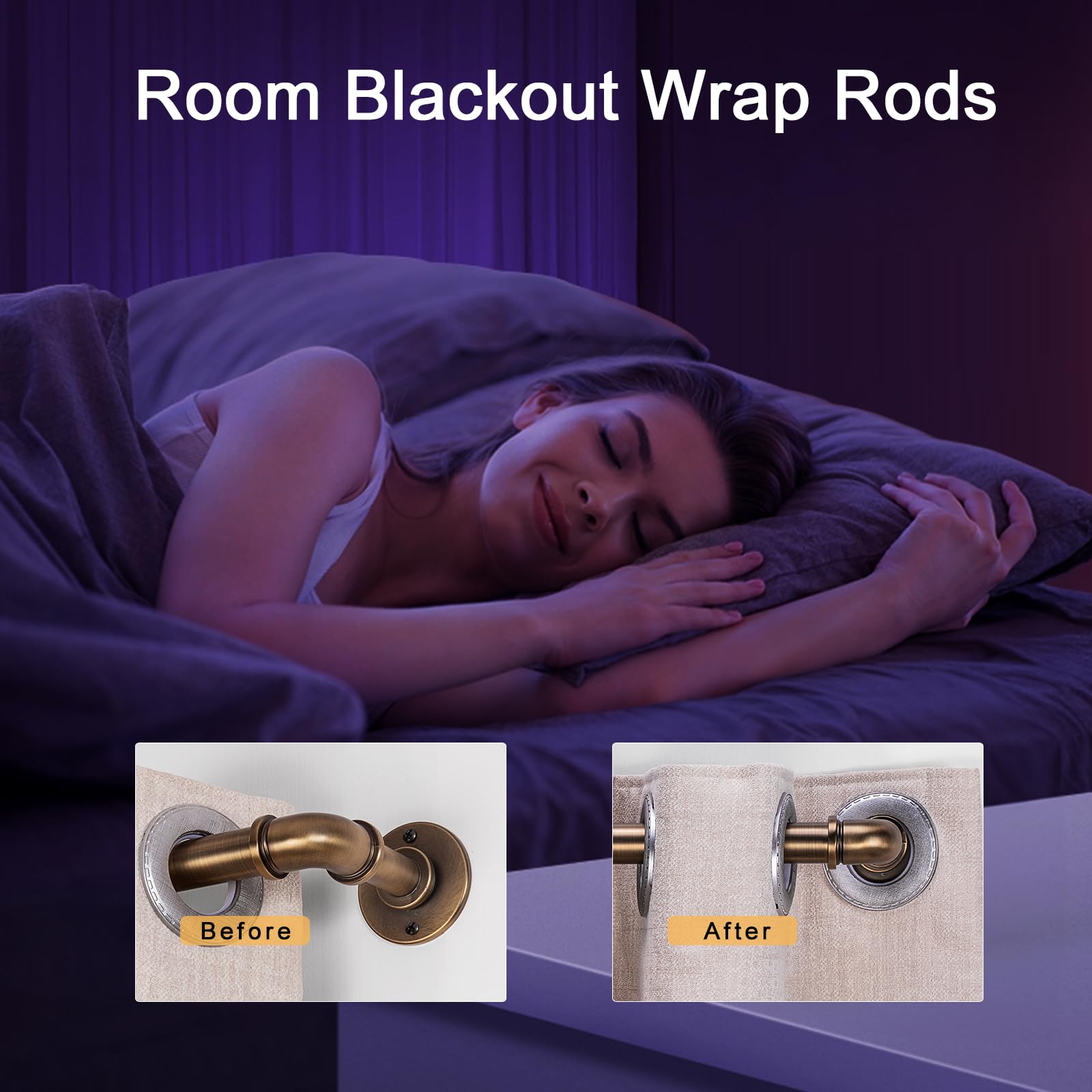 WORLD RODS versatile use for light, medium, or heavy curtains in any room.