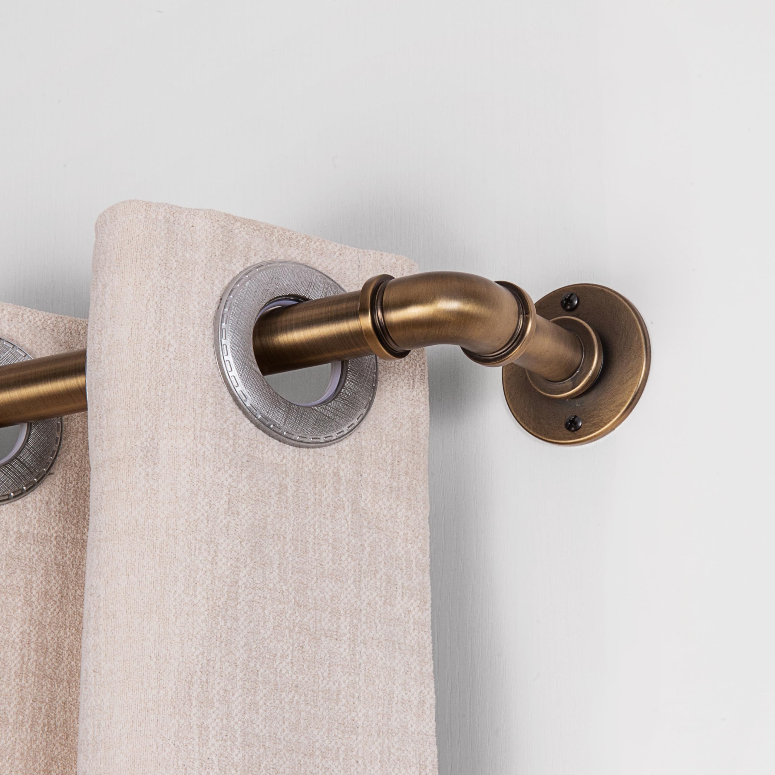 WORLD RODS heavy-duty curtain rod supports up to 50 pounds for heavy drapes.