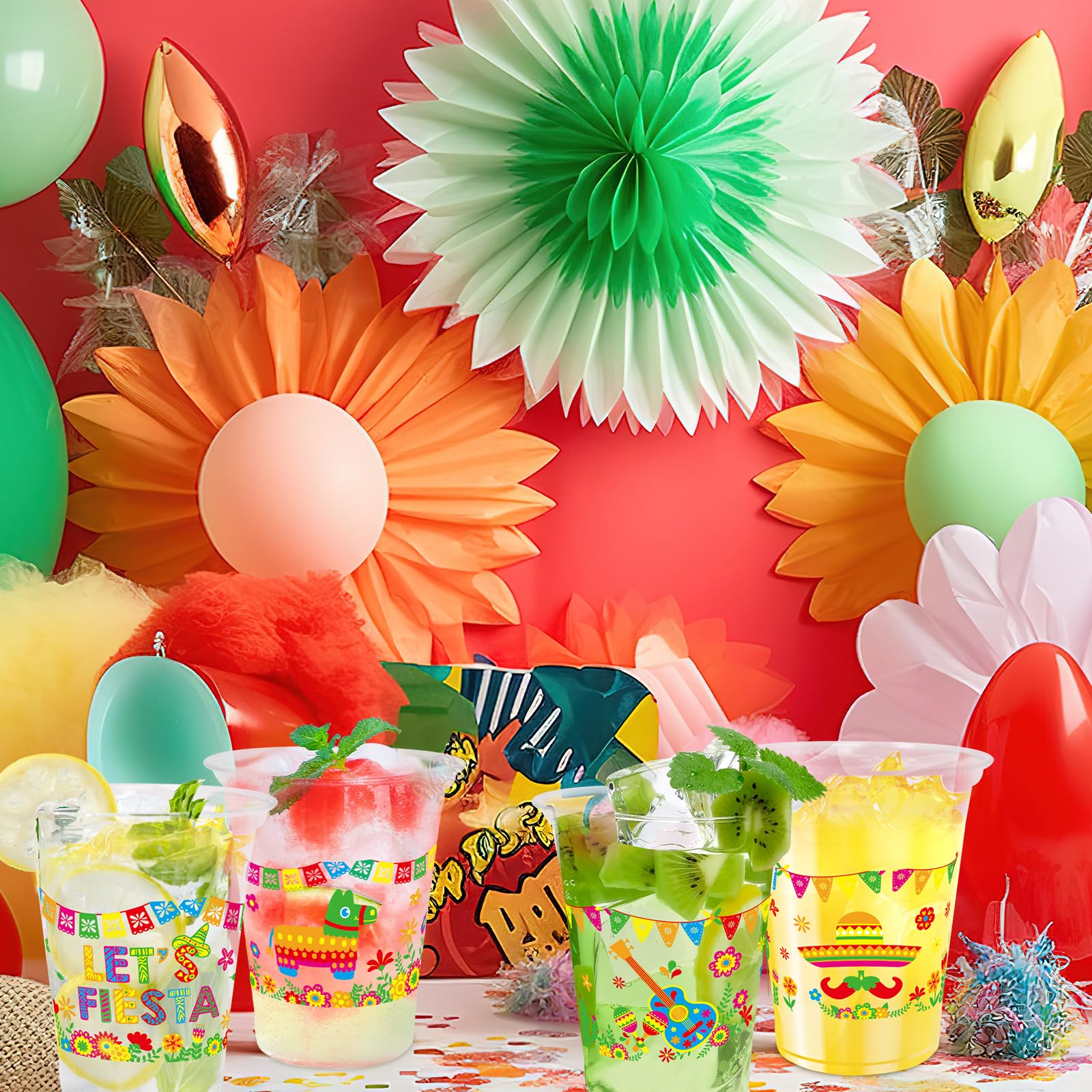 WorldBazaar Fiesta Cup 12oz party-ready cups for cold drinks