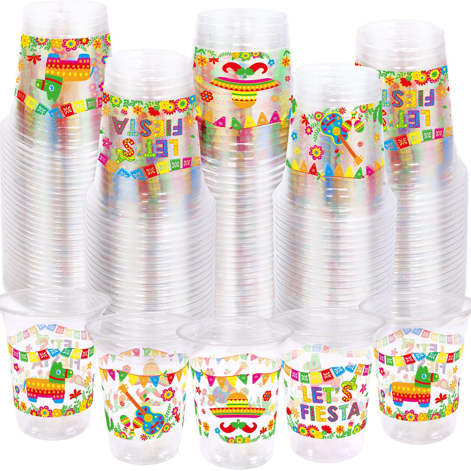 WorldBazaar Fiesta Cup 12oz pattern 2, durable pattern for outdoor events