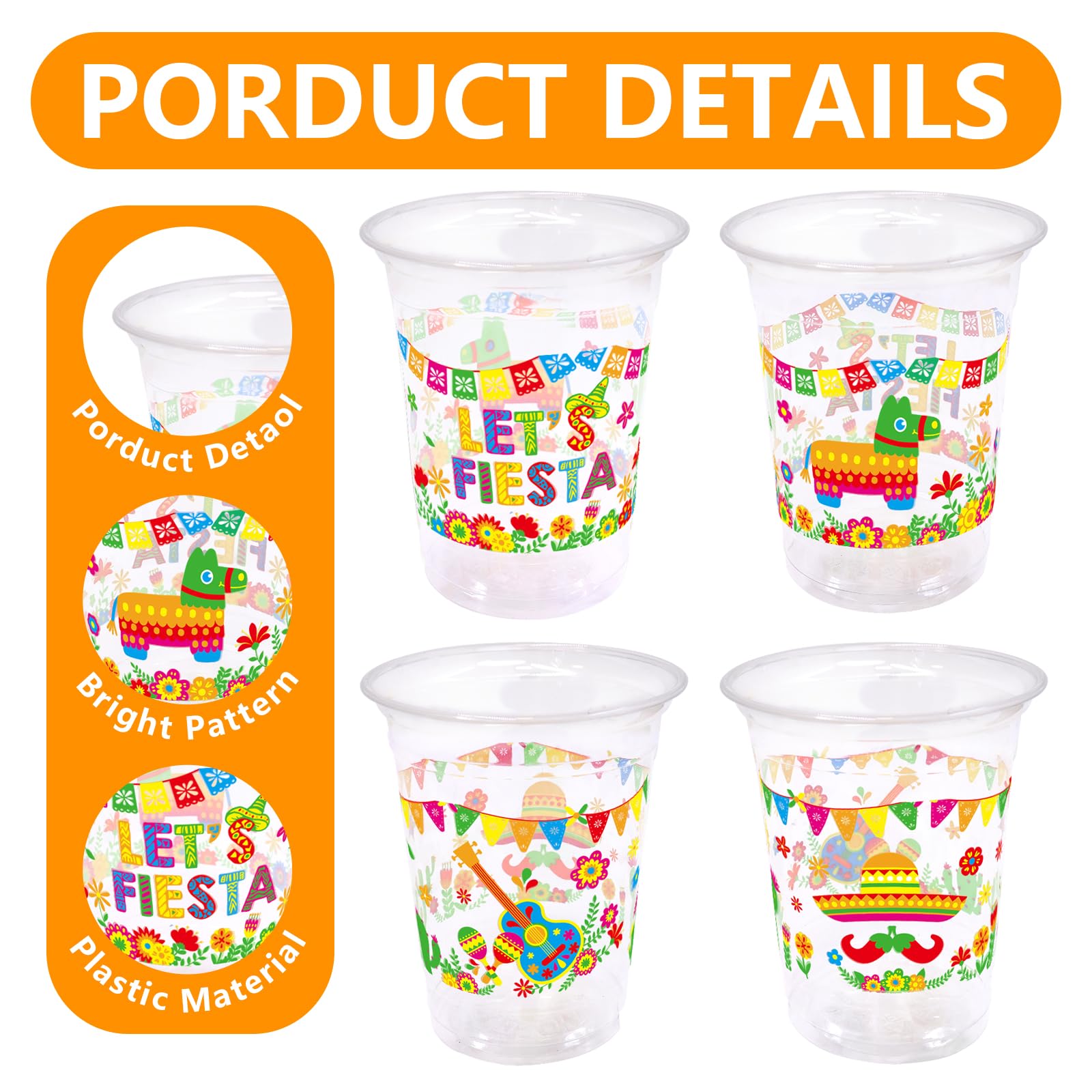 WorldBazaar Fiesta Cup 12oz pattern 4, four patterns to match decor