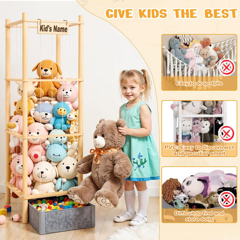 WORLDMX bonus felt storage box helps tuck away tiny plushies and accessories