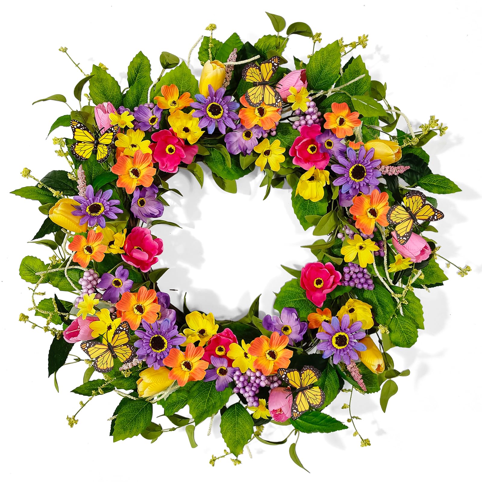 Worthyeah spring wreath for front door adds welcoming color and seasonal charm.