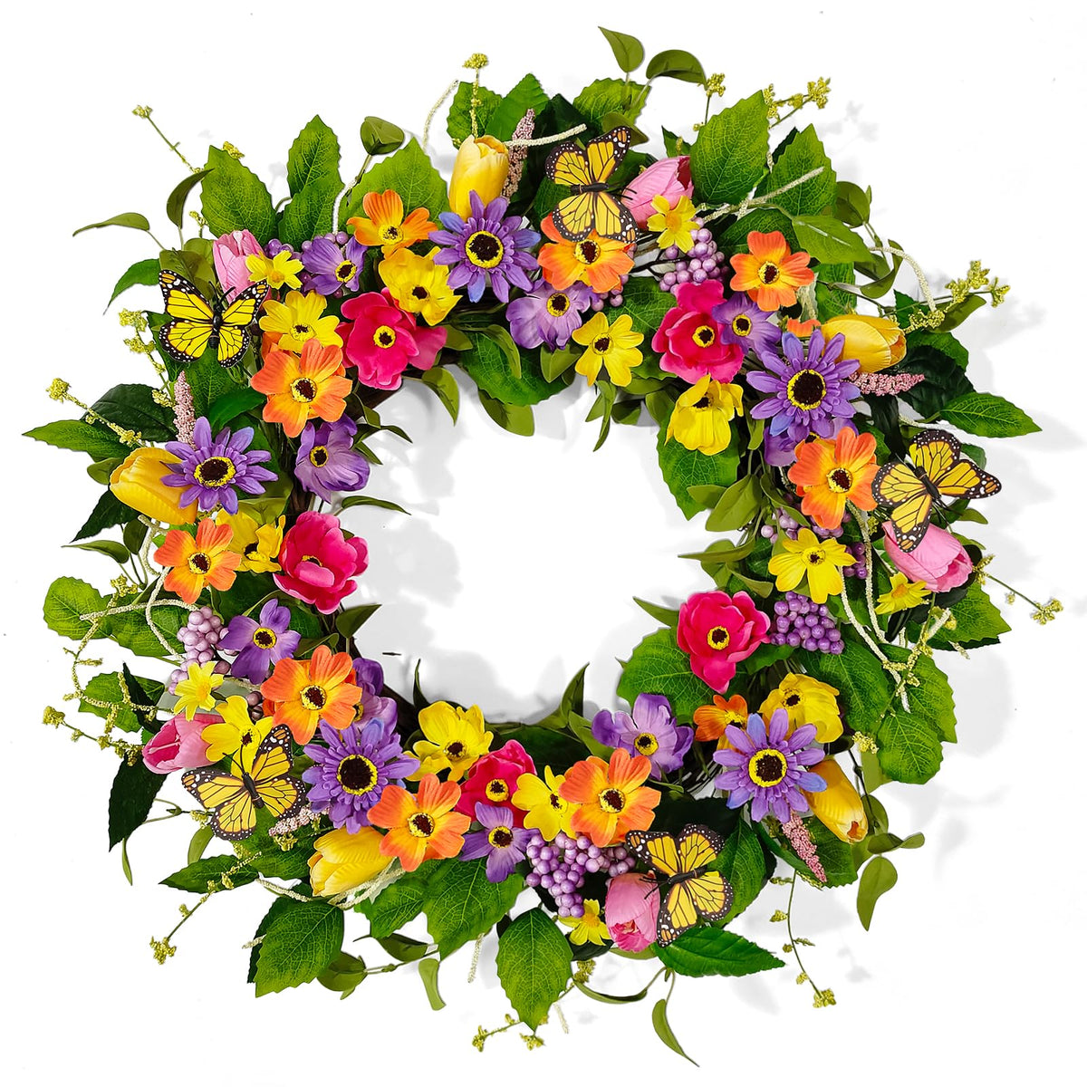 Worthyeah spring wreath for front door adds welcoming color and seasonal charm.