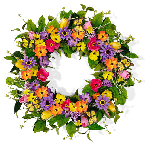 Worthyeah spring wreath for front door adds welcoming color and seasonal charm.